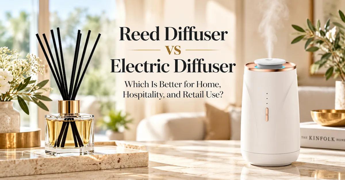 Reed Diffuser vs Electric Diffuser: Which Is Better for Home, Hospitality, and Retail Use?